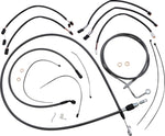 Magnum Shielding KarbonFibr Designer Handlebar Cable Install Kit For Harley Davidson FLHRXS 1868 2021-2024 38 - 43cm (15" - 17") - Carbon Fiber Silver