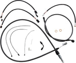Magnum Shielding Pearl Designer Handlebar Cable Install Kit For Harley Davidson FXFB 1750 2018-2019 38 - 43cm (15" - 17") - Black