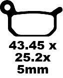 EBC TT Sport Carbon Fusion Brake Pads For Husqvarna CR 50 2011-2012 Fit Front Or Rear