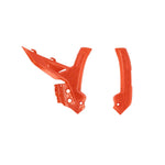 Acerbis X-Grip Frame Guards For KTM EXC 150 250 350 2024-2025 & SX 125 250 300 2023-2025 - Orange Orange