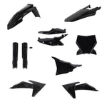 Acerbis Full Plastics Kit For KTM SX 125 250 300 & SXF 250 350 450 2023-2024 - Black