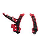 Acerbis X-Grip Frame Guards For Gas Gas EC 250 300 & EC 250 350 450 500 F 2024-2025 Red/Black