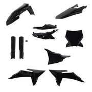 Acerbis Full Plastics Kit For KTM SX 125 150 250 & SXF 250 350 450, XC 125 250 300 2025 - Black
