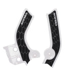 Acerbis X-Grip Frame Guards For Kove 450 Rally 2023-2025, 450 Rally Pro 2023-2024 White/Black