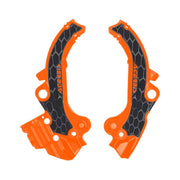 Acerbis X-Grip Frame Guards For KTM SX65 2024-2025 - Orange Black