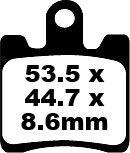EBC SFA Series Organic Scooter Brake Pads For Suzuki AN 250 Burgman 1998-2001 Front