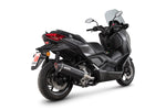 Scorpion Serket Parallel Slip-On Black Ceramic For Yamaha X-Max 300 Euro 5 2021-2024
