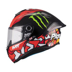MT Targo S Piqueras B5 Gloss Motorcycle Helmet Red/Black