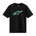 Alpinestars Ageless Shadow CSF T-Shirt Black Turquoise