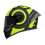 MT Braker SV Inox A3 Matt Black Fluo Yellow Motorcycle Helmet Matt Black Fluo Yellow
