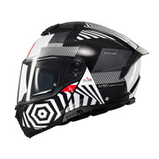 MT Atom 2 Strange B2 Gloss Motorcycle Helmet Black