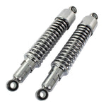 Bike It 320mm Eye To Eye Chrome Twin Shock Absorbers