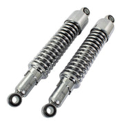 Bike It 320mm Eye To Eye Chrome Twin Shock Absorbers