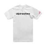 Alpinestars Linear Wordmark 2.0 CSF T-Shirt White Red Black