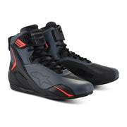 Alpinestars Faster-4 Shoes Black Grey Red Fluo