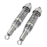 Bike It 365mm Eye To Eye Chrome Twin Shock Absorbers