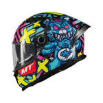 MT Braker Crazy Teddy B7 Gloss Motorcycle Helmet Multi
