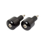 Bike It Black 18mm Bar Ends With Carbon Fibre Insert
