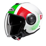 HJC I40N Pyle MC41 Green White Red Motorcycle Helmet