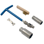 Bike It 5pc Spark Plug Maintenance Set - Includes Brush & Gauge