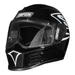 Simpson Speed 12 O'Clock Motorcycle Helmet Black