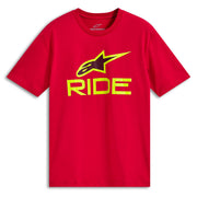 Alpinestars Ride 4.0 CSF T-Shirt Red Hi Vis Yellow Black