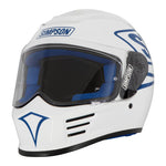 Simpson Speed 12 O'Clock Motorcycle Helmet Pearl