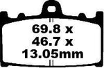 EBC TT Sport Carbon Fusion Brake Pads For Suzuki VL 1500 LC Intruder C 1500 2002-2009 Rear