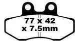 EBC FA Series Organic Brake Pads For Piaggio Beverly 300 I.E. 2010-2012 Rear