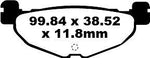 EBC SFA Series Organic Scooter Brake Pads For Yamaha CP 250 Morphous 2006-2008 Rear