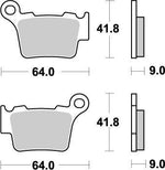Moto Master Nitro Brake Pads For Husqvarna CR125 2005-2013 - Rear