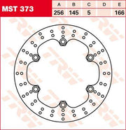 TRW Round Fixed Brake Disc 256mm For Honda CB 1100SF 2000-2003 Rear