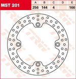 TRW Round Fixed Brake Disc 250-299mm For Honda CB 450S 1986-1988 Front
