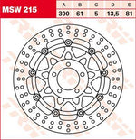 TRW Round Floating Brake Disc For Kawasaki GPZ 1100 1995-1999 Front