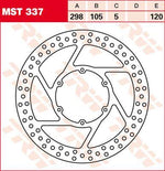 TRW Round Fixed Brake Disc 298mm For BMW F 650 1993-2000 Front