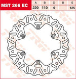 TRW EC Cross Design Brake Disc For KTM Adventure 640 2000-2002 Rear