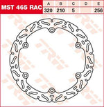 TRW Contoured Fixed Brake Disc For Honda CB500 F 2013-2023 Rear