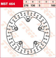 TRW Round Fixed Brake Disc 276mm For BMW R 1200 GS ABS 2013-2019 Rear