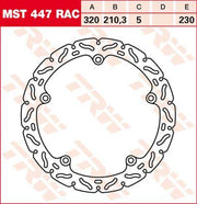 TRW Contoured Fixed Brake Disc For Honda CTX700 2014-2016 Front