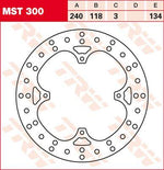 TRW Round Fixed Brake Disc 240mm For Honda CR125 1992-2007 Front