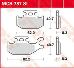 TRW SI Series Sintered Brake Pads For Suzuki LT-A 400 2X4 2008 Front/Right