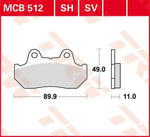 TRW All Round Sintered Metal Brake Pads For Honda CB 1100 F 1983-1984 Fit Front Or Rear