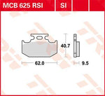 TRW SI Series Sintered Brake Pads For Suzuki DR250SE Djebel 1995-1997 Rear
