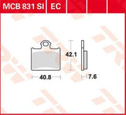 TRW SI Series Sintered Brake Pads For Husqvarna CR65 2012-2013 Rear