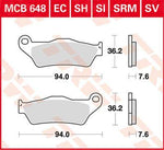 TRW SH Series Sintered Rear Brake Pads For KTM Adventure 1050 2015-2016 Rear