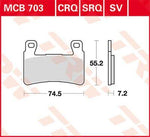 TRW SV Series Sintered Brake Pads For Honda CB 1100 2013-2016 Front
