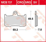 TRW All Round Sintered Metal Brake Pads For Victory Boardwalk 106 2013-2015 Front