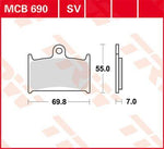TRW SV Series Sintered Brake Pads For Suzuki GSF 1200 1996-2000 Front