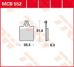 TRW All Round Sintered Metal Brake Pads For Aprilia Climber 280 R 1989-1995 Rear
