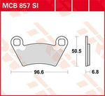 TRW SI Series Sintered Brake Pads For Polaris Ranger 700 Crew 4X4 Rear